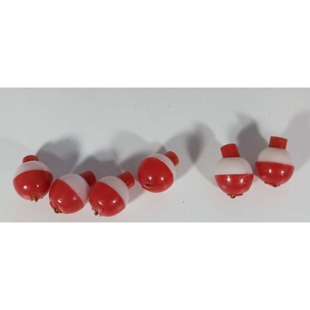 Small 6 Set Fishing Floats Bobbers Snap-On Buoy Float Tackle Ball Fishing Bobber